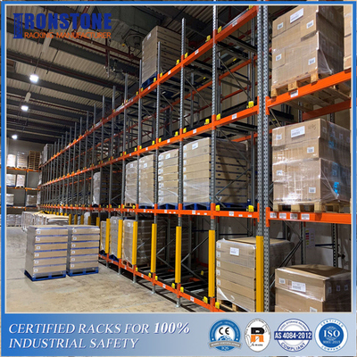 Kalite  ODM Customized Gravity Push Back Steel Racking System with Intensive Storage fabrika