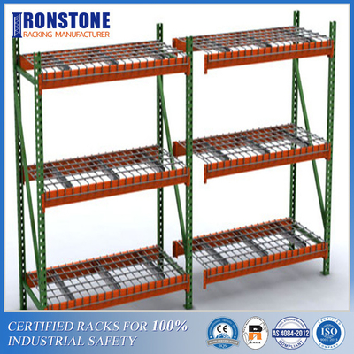 Palet Rafı İçin Kaynaklı Şelale Galvanizli Bitirme Metal Hasır Güverte